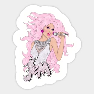 Dazzling Diamonds Jem by BraePrint Sticker